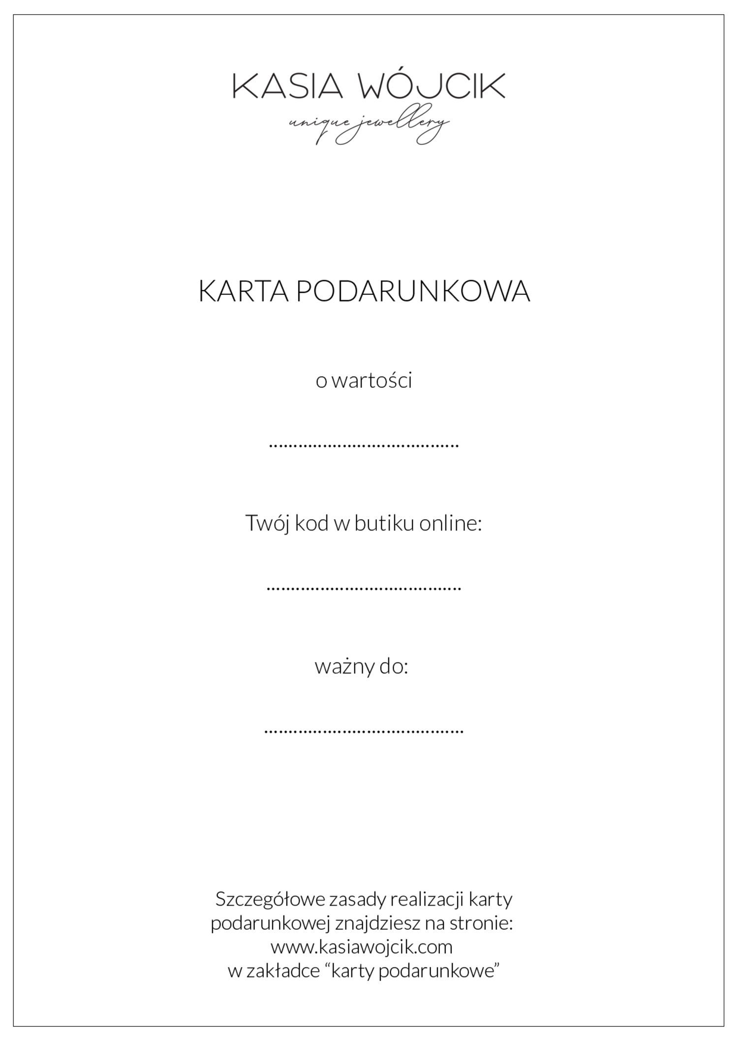 Online karta podarunkowa 1000 zł dodatkowe zdjęcie 1